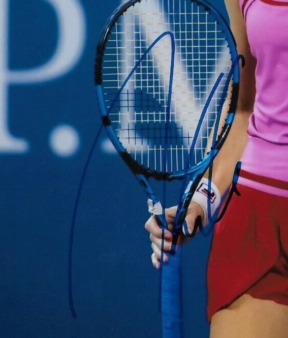 Photo autographiée de Karolina Pliskova WTA Tennis 8x10 #3 Original