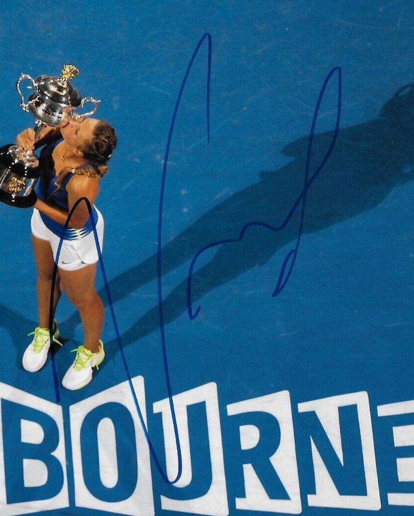 Photo autographiée de Victoria Azarenka WTA Tennis 8x10 #3 Original