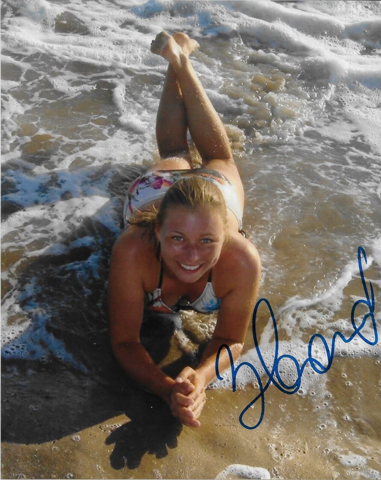 Autographed Vera Zvonareva WTA Tennis 8x10 Photo #1 Original