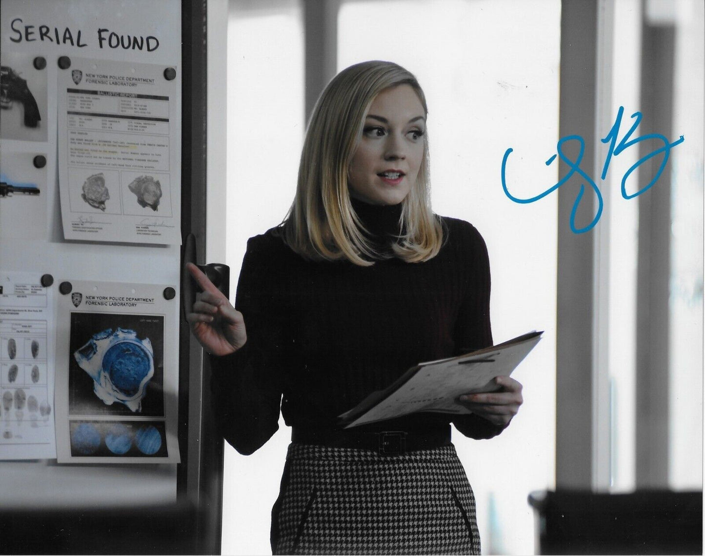Photo dédicacée 8x10 de The Walking Dead signée Emily Kinney #2 Original