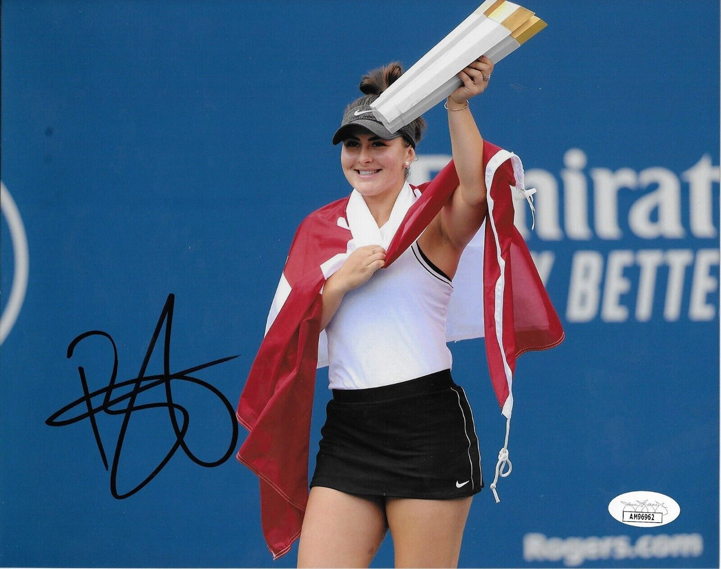 Photo autographiée de Bianca Andreescu WTA Tennis 8x10, 6 authentifications originales JSA