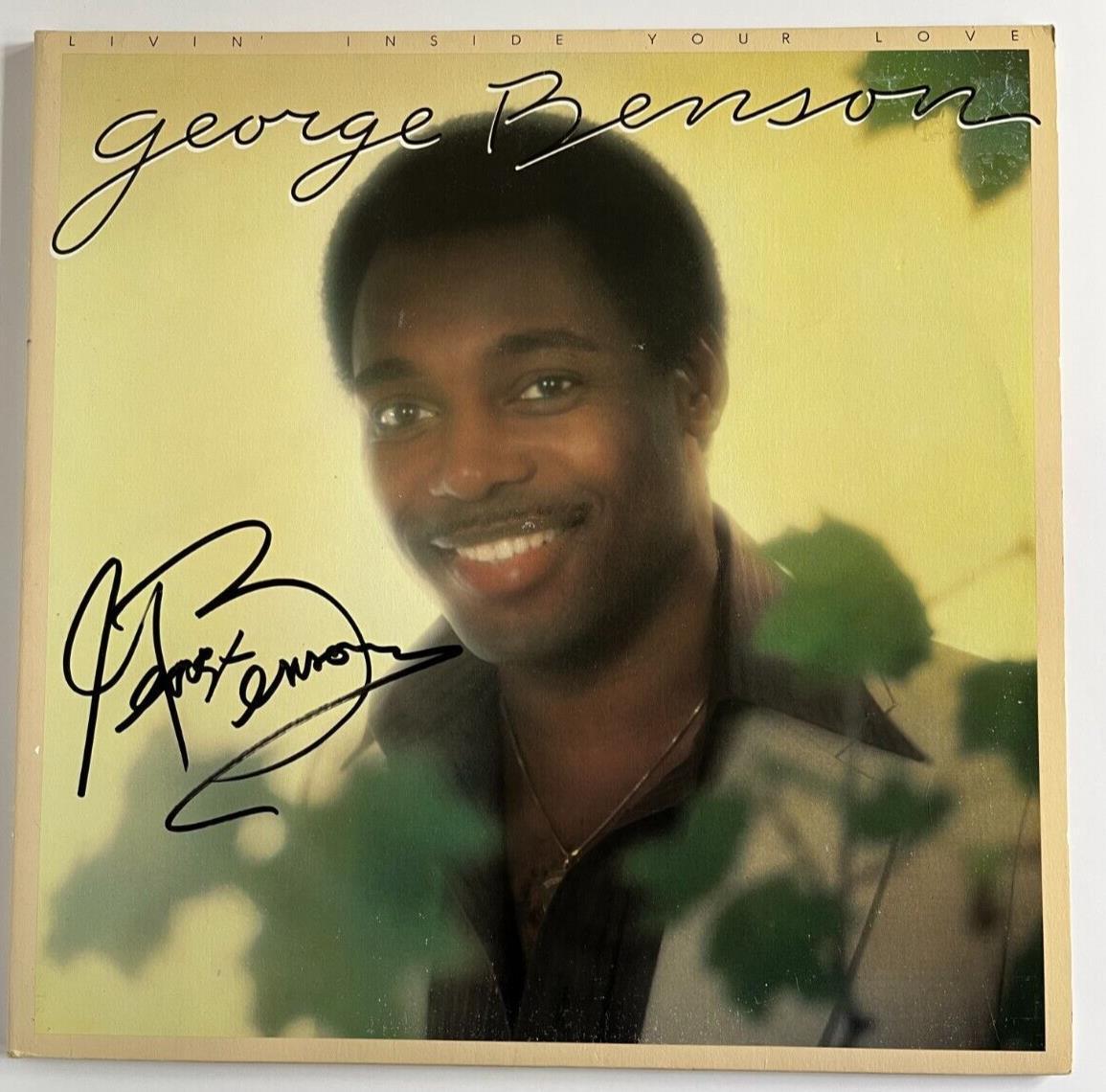 Autographed Living inside Your Love signed by George Benson Vinyl LP JSA