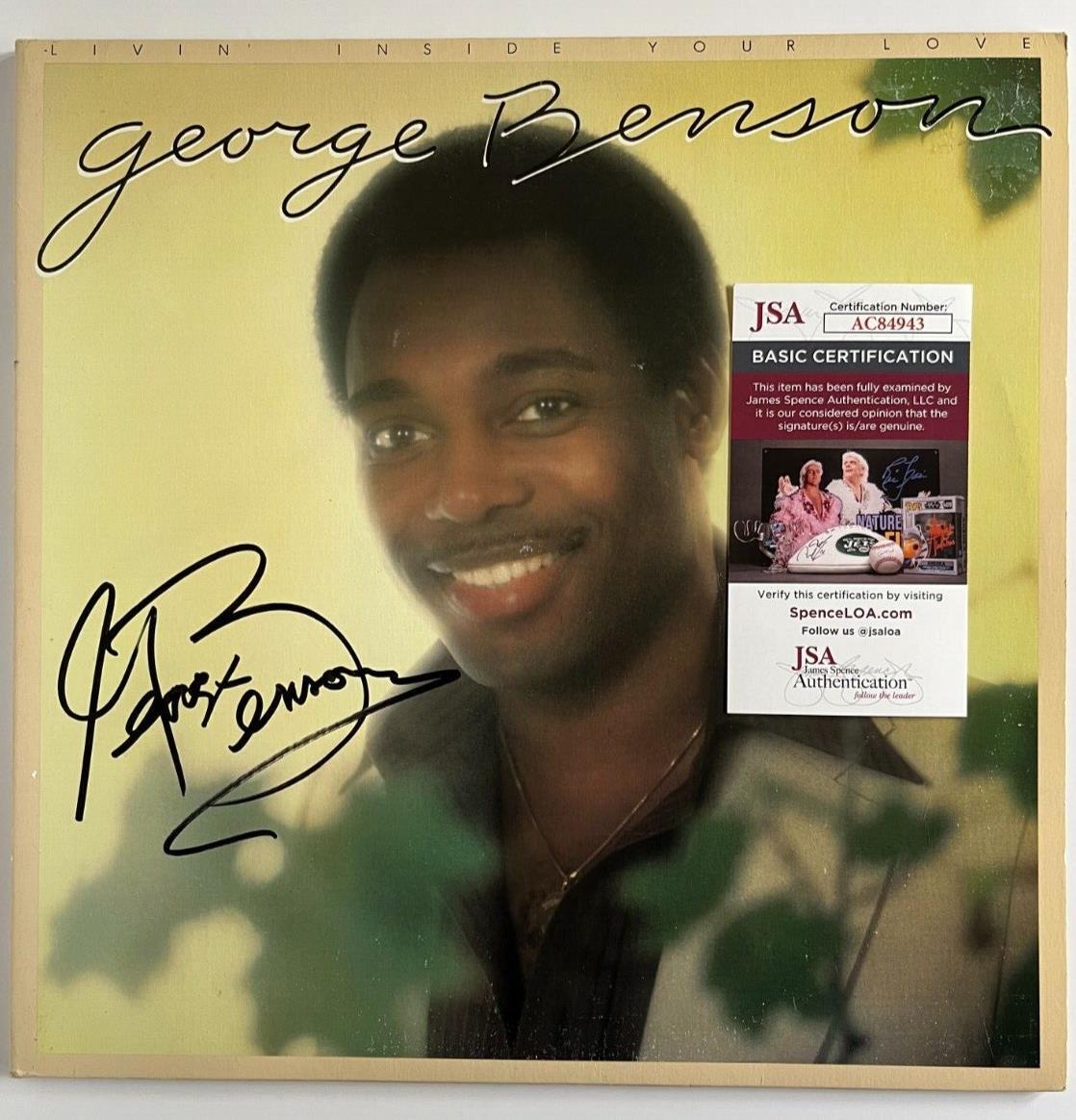 Autographed Living inside Your Love signed by George Benson Vinyl LP JSA