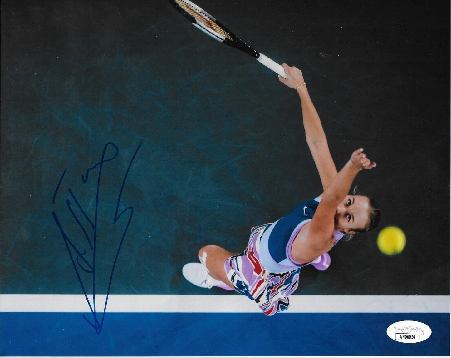 Photo autographiée de tennis 8x10 d'Anastasia Potapova 3 originale avec authentification JSA