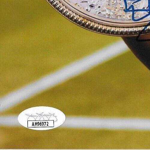 Photo autographiée de Petra Kvitova Tennis Wimbledon 2014 8x10 #6 Authentification JSA