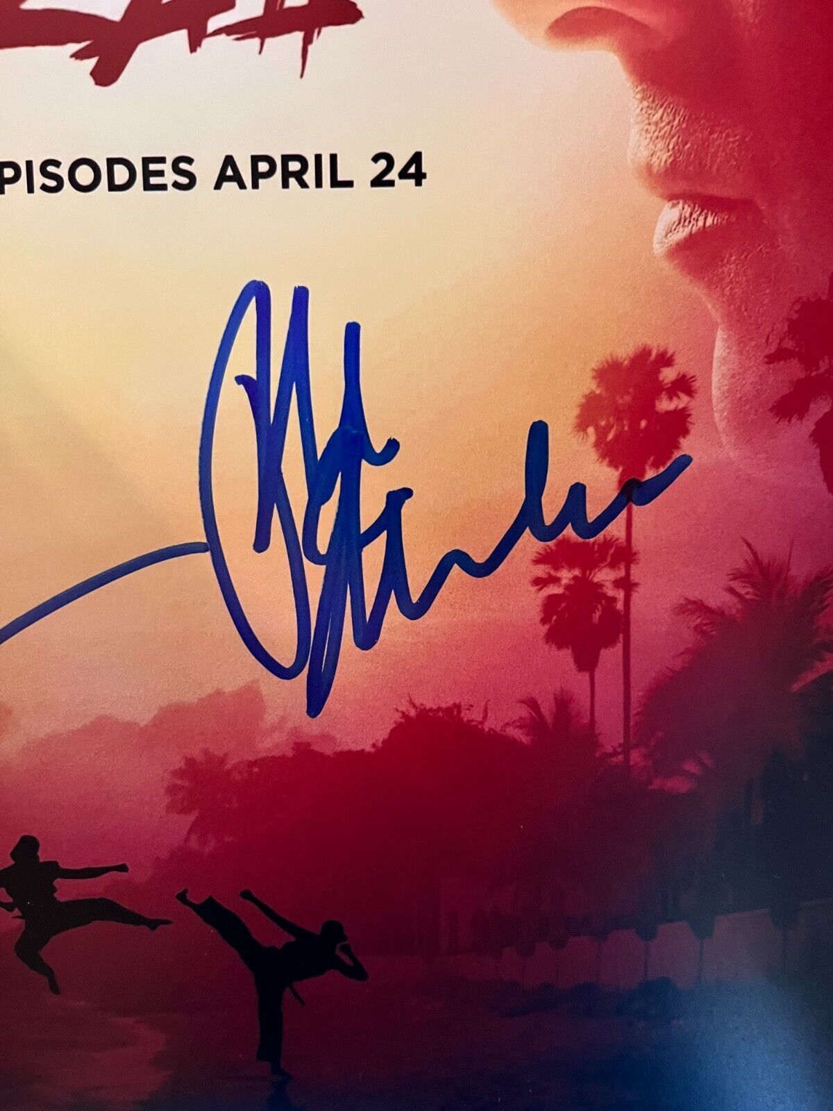 Autographed Ralph Macchio William Zabka Cobra Kai 12x18 Photo signed JSA