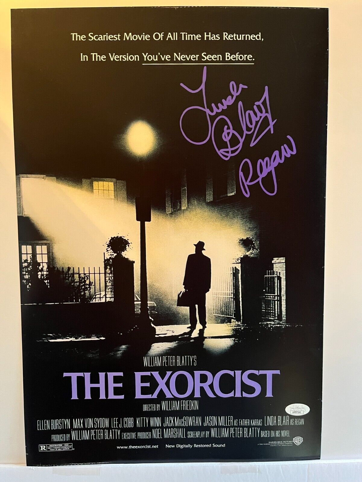 Autographed Linda Blair The Exorcist 12x18 Photo signed JSA Regan