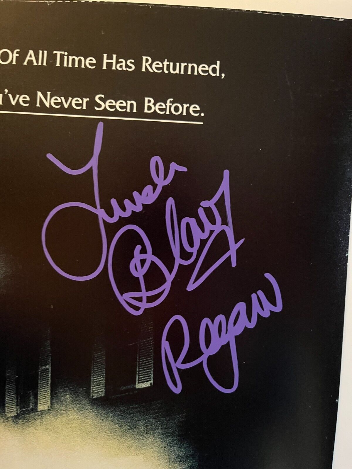 Autographed Linda Blair The Exorcist 12x18 Photo signed JSA Regan