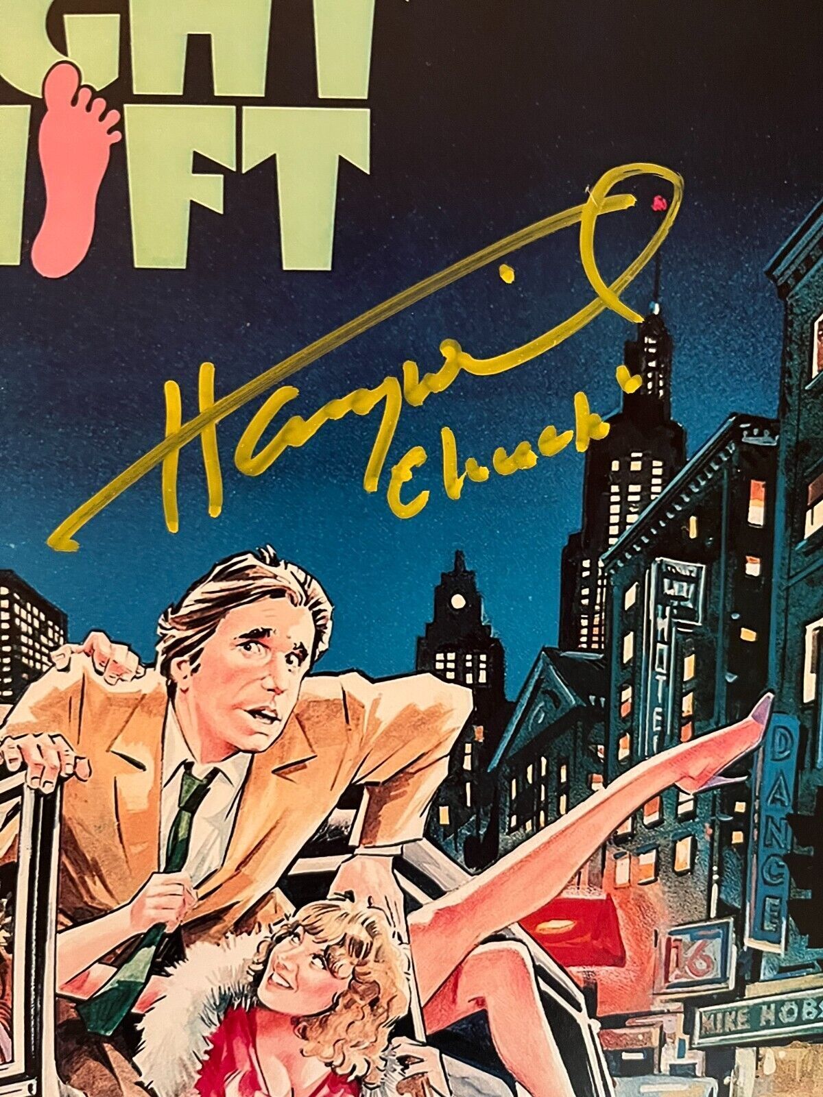 Autographed Henry Winkler Night Shift 12x18 Photo signed JSA