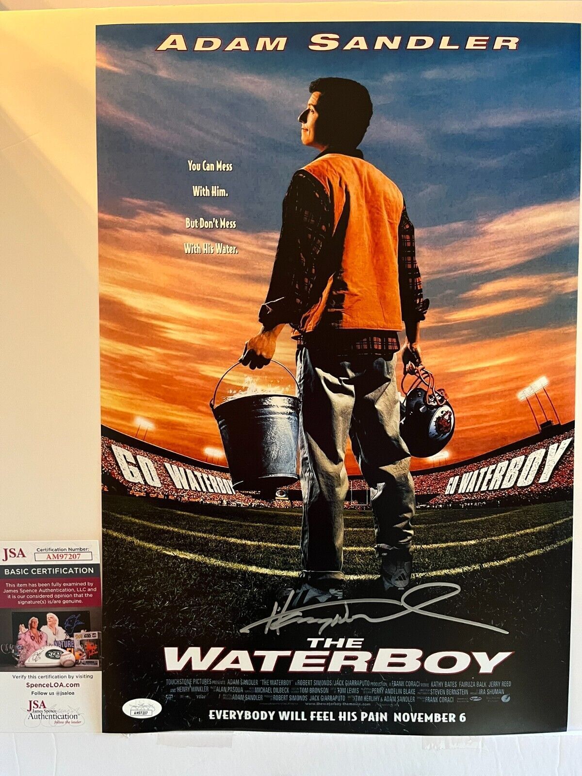 Autographed Henry Winkler Waterboy 12x18 Photo signed JSA Coach Klein