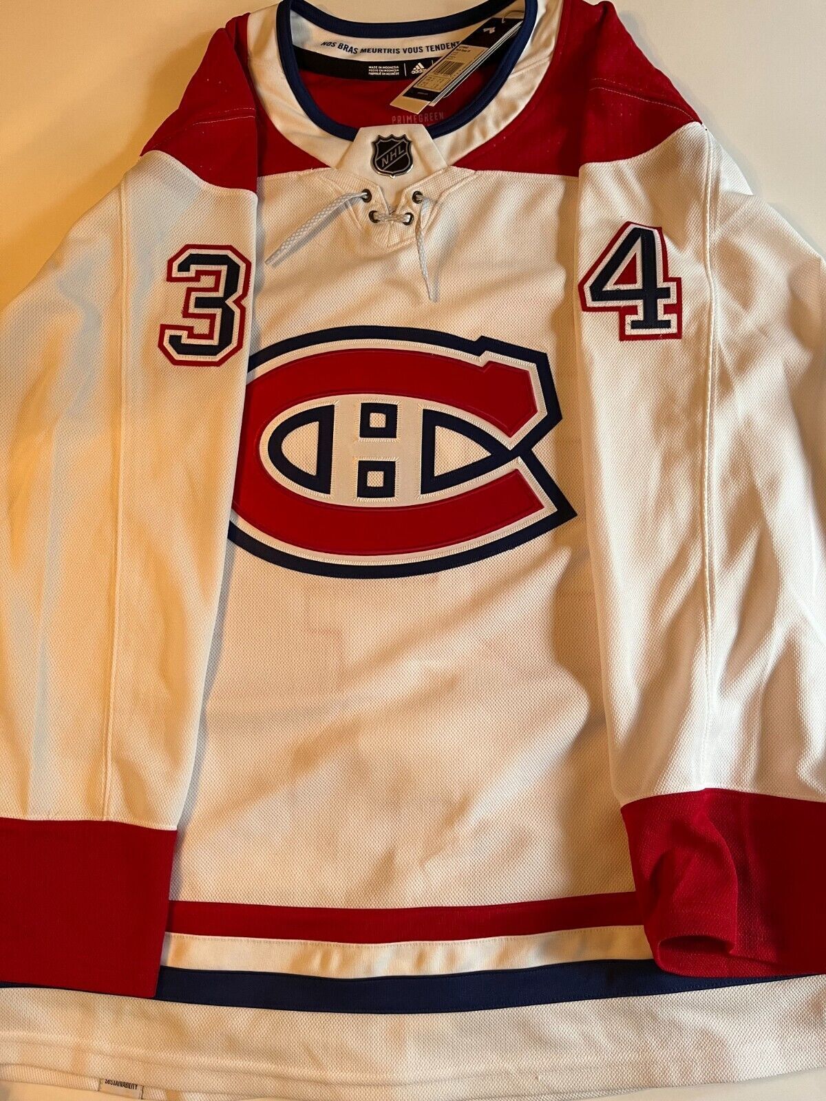 Maillot authentique autographié par Adidas des Canadiens de Montréal Jake Allen avec JSA 2