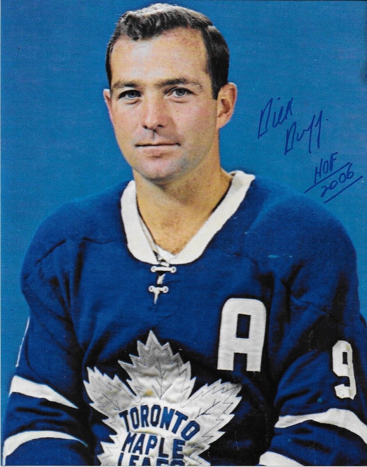 Autographed Toronto Maple Leafs Hall of Famer Dick Duff 8x10 Photo #7 Original