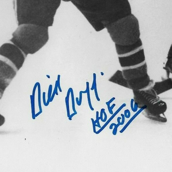 Autographed Montreal Canadiens Hall of Famer Dick Duff 8x10 Photo #4 Original