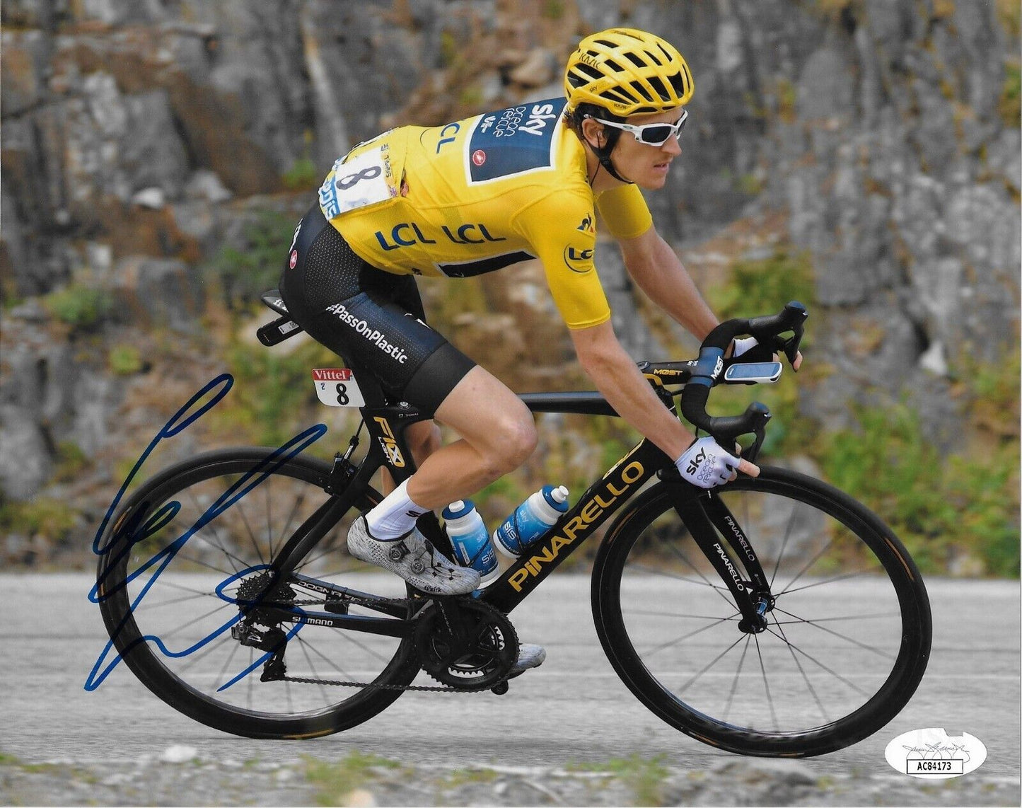 Autographed Cycling Geraint Thomas Team Sky 8x10 Photo #2 Original w JSA