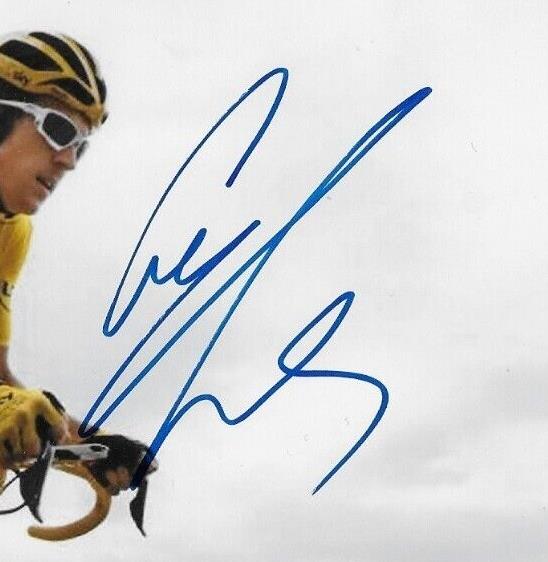 Autographed Cycling Geraint Thomas Team Sky 8x10 Photo #1 Original with JSA