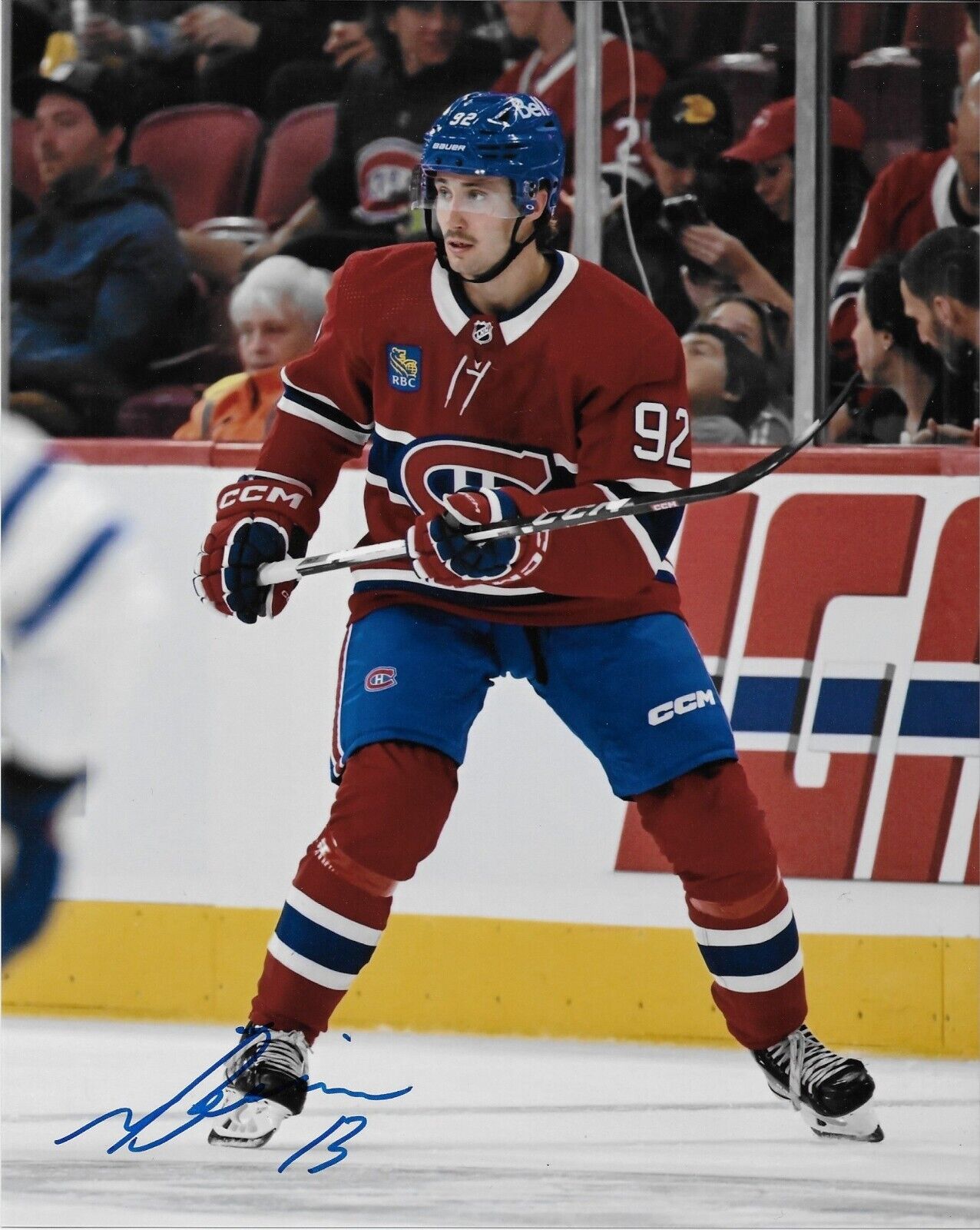 Autographed Montreal Canadiens Nicolas Beaudin Signed 8x10 Photo #1 Original
