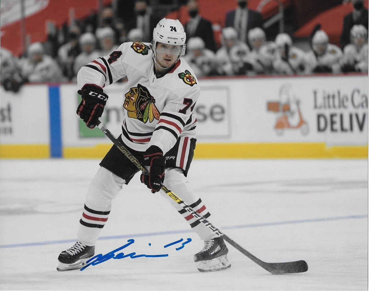 Autographed Chicago Blackhawks Nicolas Beaudin 8x10 Photo #7 Original