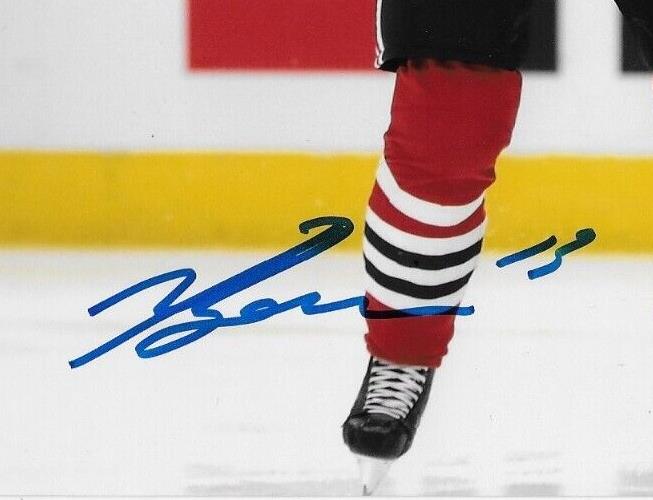 Photo 8x10 autographiée par Nicolas Beaudin des Blackhawks de Chicago #6