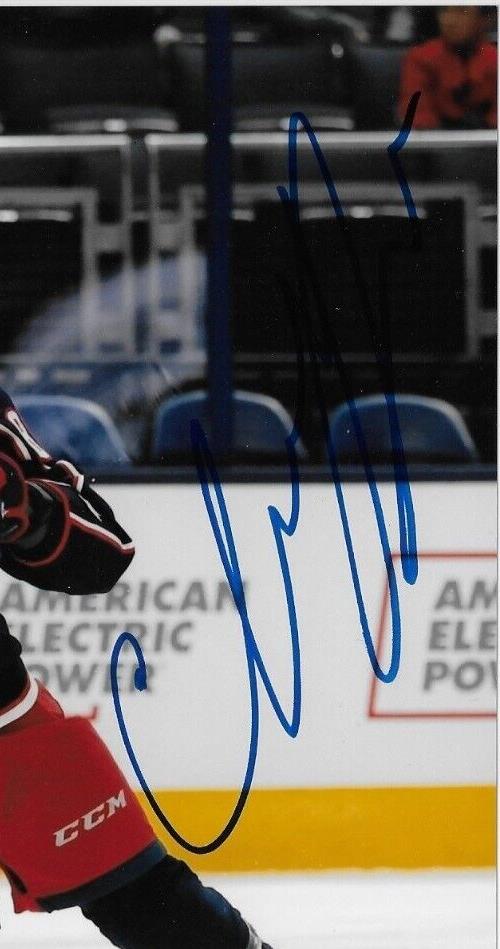 Photo autographiée 8x10 signée Kirill Marchenko des Blue Jackets de Columbus #1