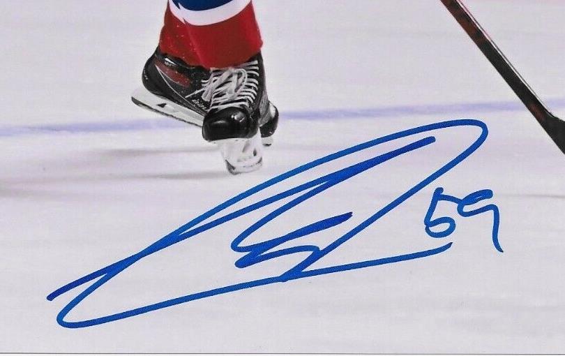 Autographed Montreal Canadiens Mattias Norlinder Signed 8x10 Photo #1 Original