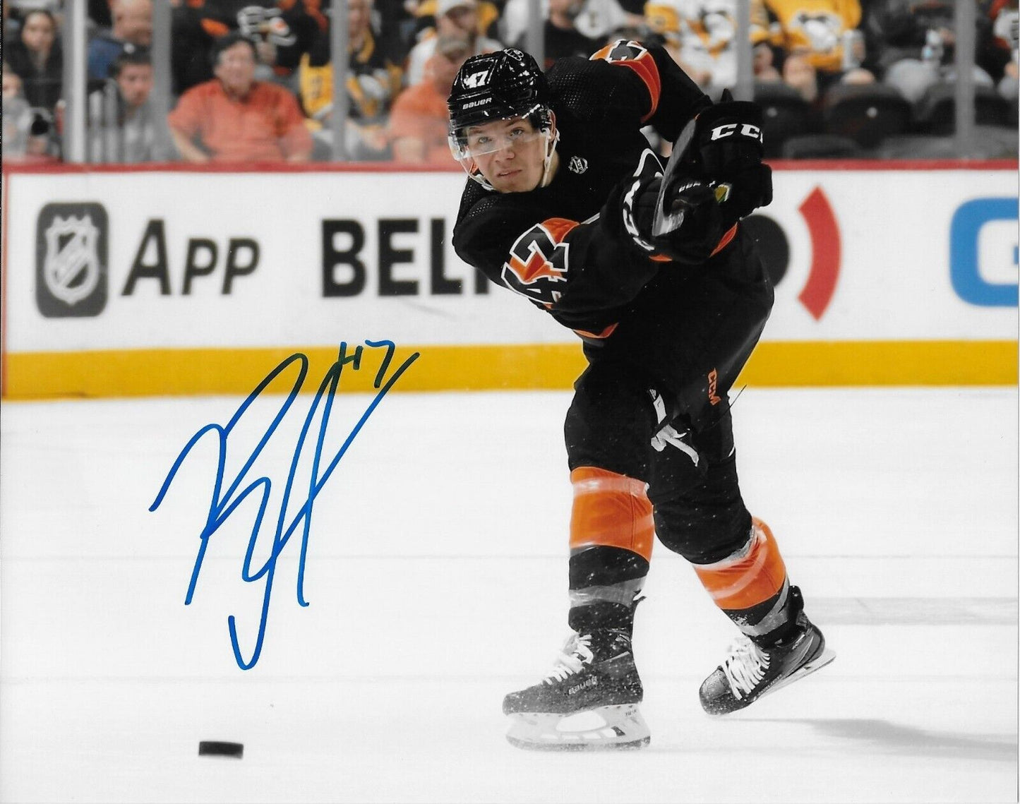 Signed Ronnie Attard Philadelphia Flyers Autographed 8x10 Photo #2 Original