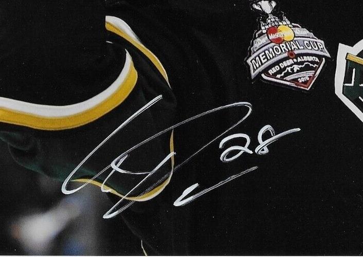 Photo 8x10 signée par Christian Dvorak London Knights #7 Original