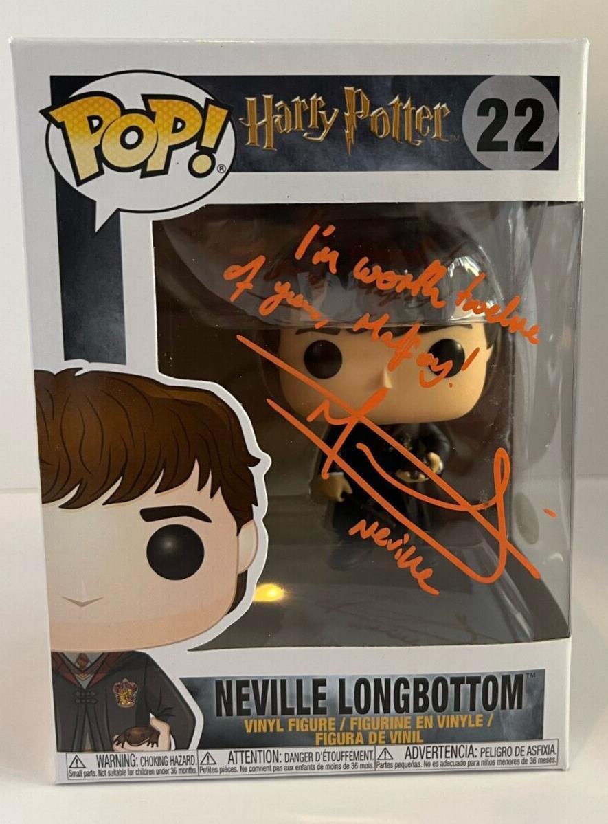 Autographed Matthew Lewis signed Harry Potter Neville Longbottom Funko JSA