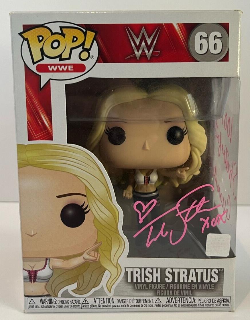 Autographed Trish Stratus signed WWE Pop Funko JSA Wrestling with inscription 2