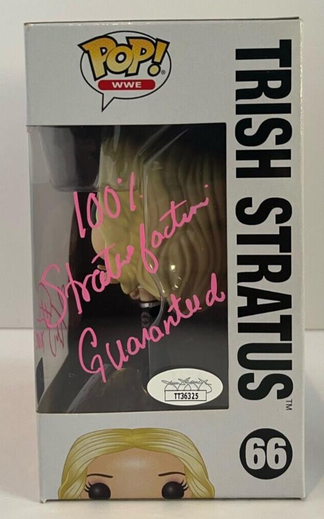 Autographed Trish Stratus signed WWE Pop Funko JSA Wrestling with inscription 2