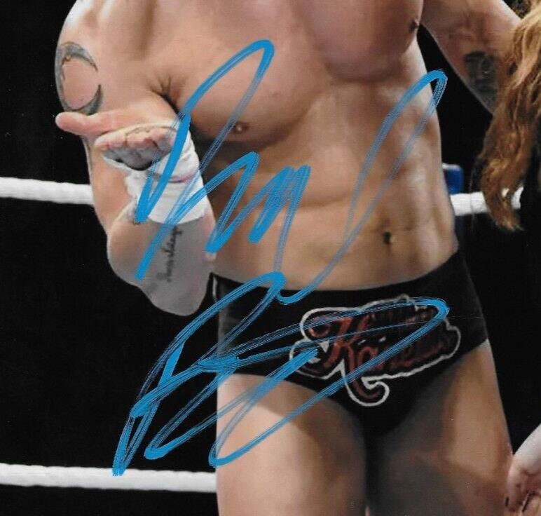 Photo autographiée de catch signée AEW 8x10 par Mike Bennett #3 Original