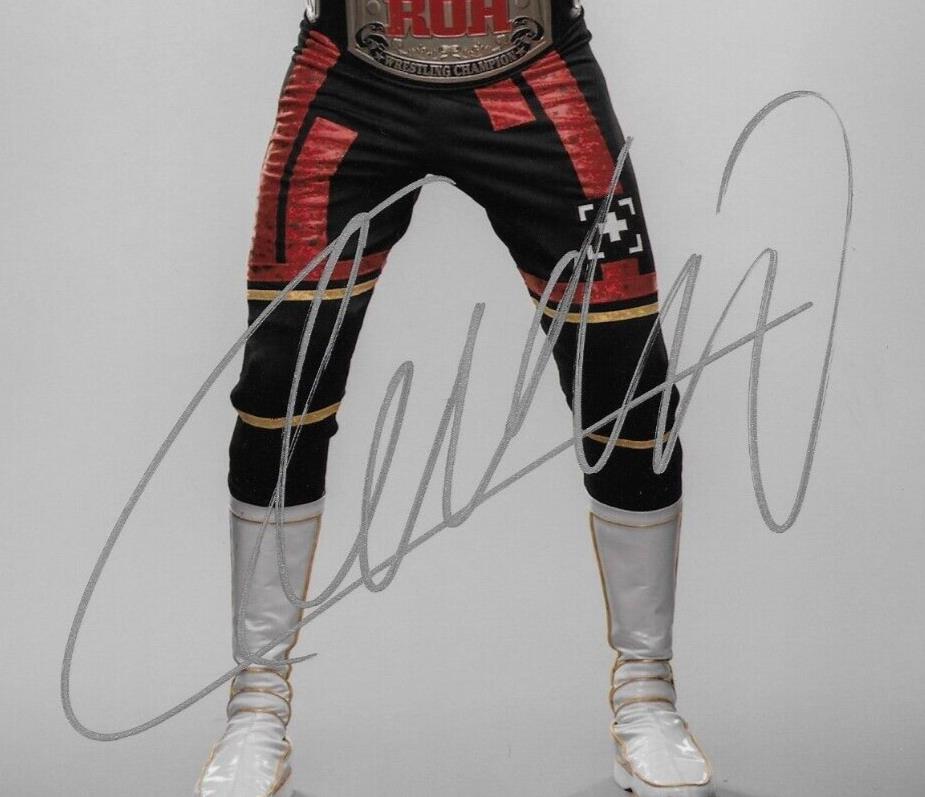 Photo autographiée de lutte de Cesaro Claudio Castognoli signée AEW 8x10 1 Original