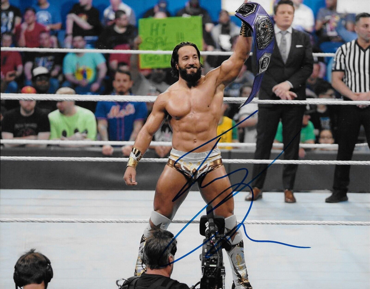 Photo autographiée de lutteur Tony Nese signée AEW 8x10 #1 Original