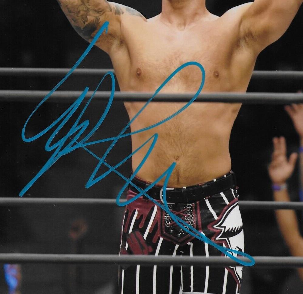 Photo 8x10 signée par Kip Sabian, lutteur AEW, n°2, originale