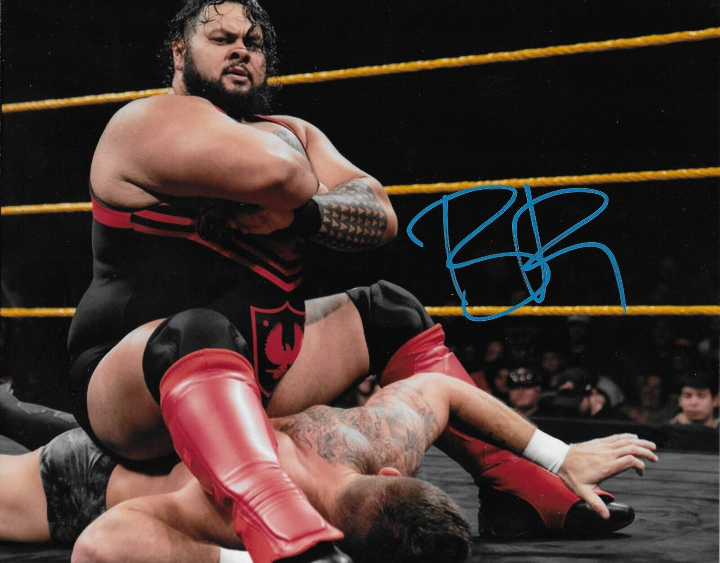 Photo autographiée de catch signée par Bronson Reed WWE 8x10 #2 Original