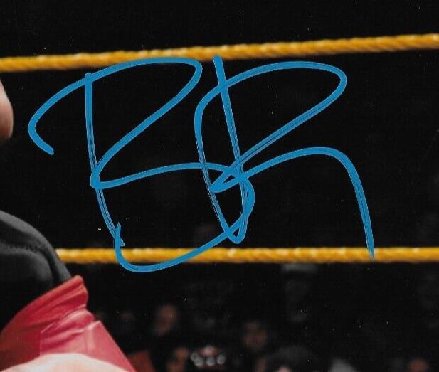 Photo autographiée de catch signée par Bronson Reed WWE 8x10 #2 Original