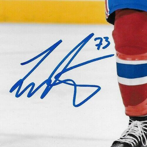 Signed Lucas Condotta Montreal Canadiens Autographed 8x10 Photo #2 Original