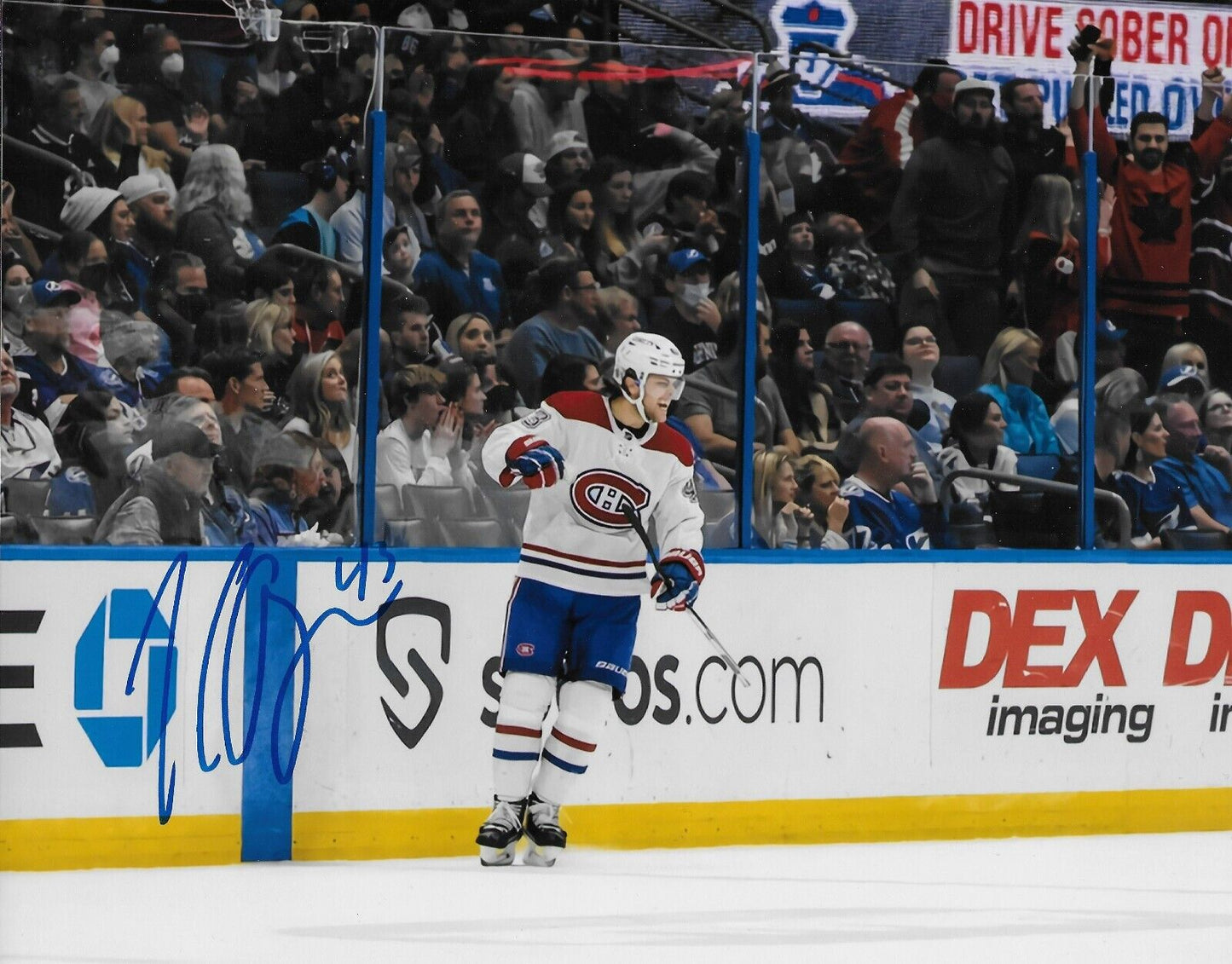 Photo 8x10 autographiée par Kale Clague des Canadiens de Montréal #2 Original