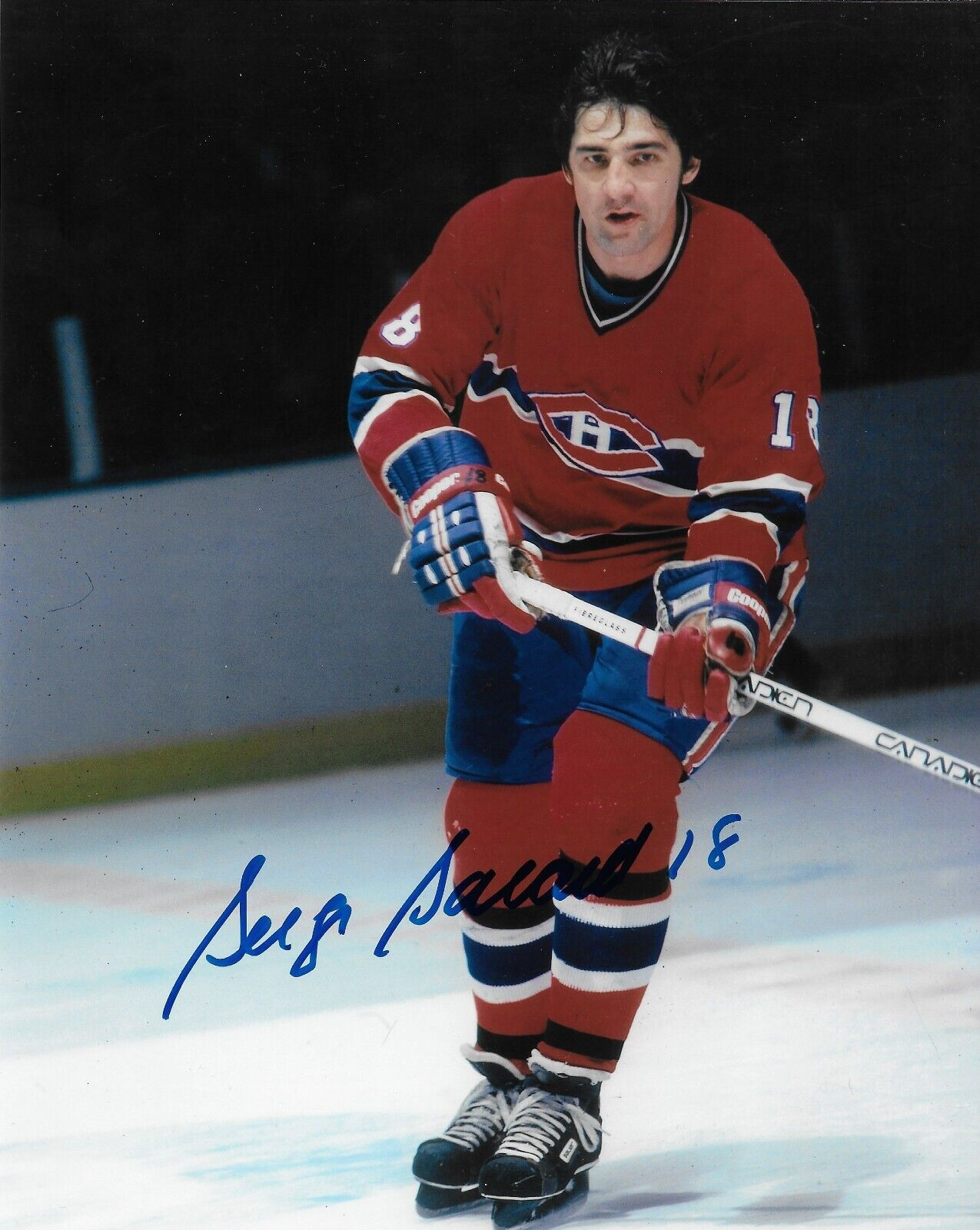 Autographed Montreal Canadiens Hall of Famer Serge Savard Signed 8x10 Photo #8