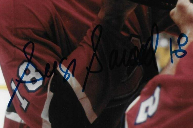 Auto. Montreal Canadiens Hall of Famer Serge Savard Stanley Cup 8x10 Photo #11