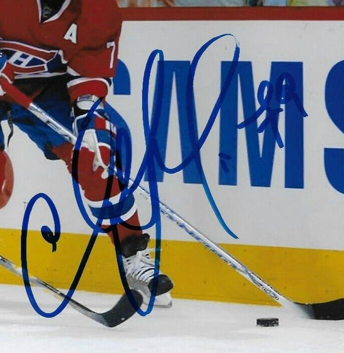 Photo autographiée 8x10 signée par Andrei Markov des Canadiens de Montréal #1