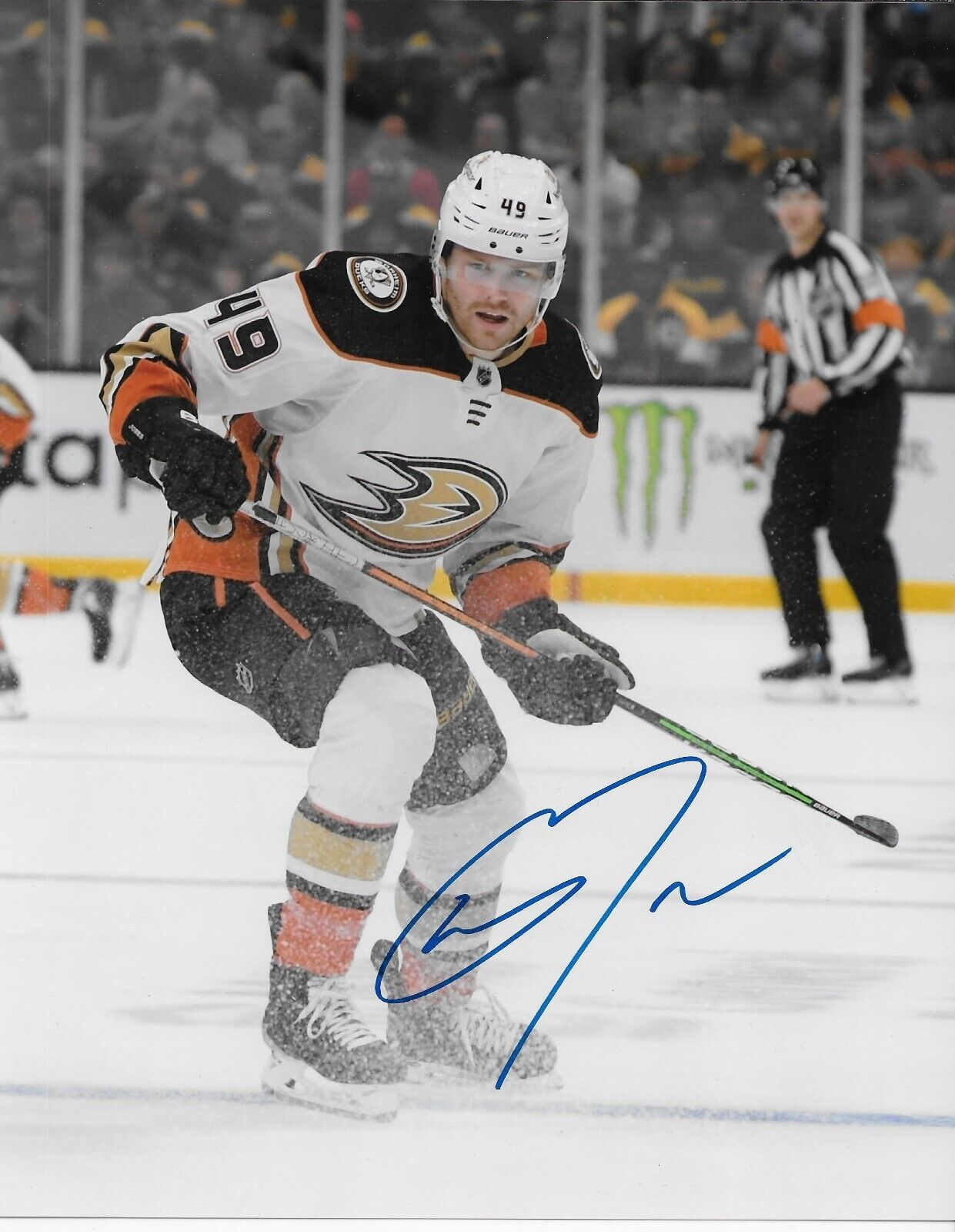 Signed Max Jones Anaheim Ducks Autographed 8x10 Photo #1 Original