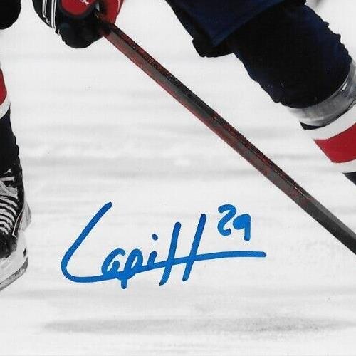Signed Hendrix Lapierre Washington Capitals Autographed 8x10 Photo #5 Original