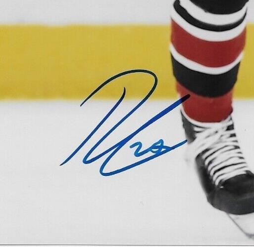 Signed Lukas Reichel Chicago Blackhawks Autographed 8x10 Photo #5 Original