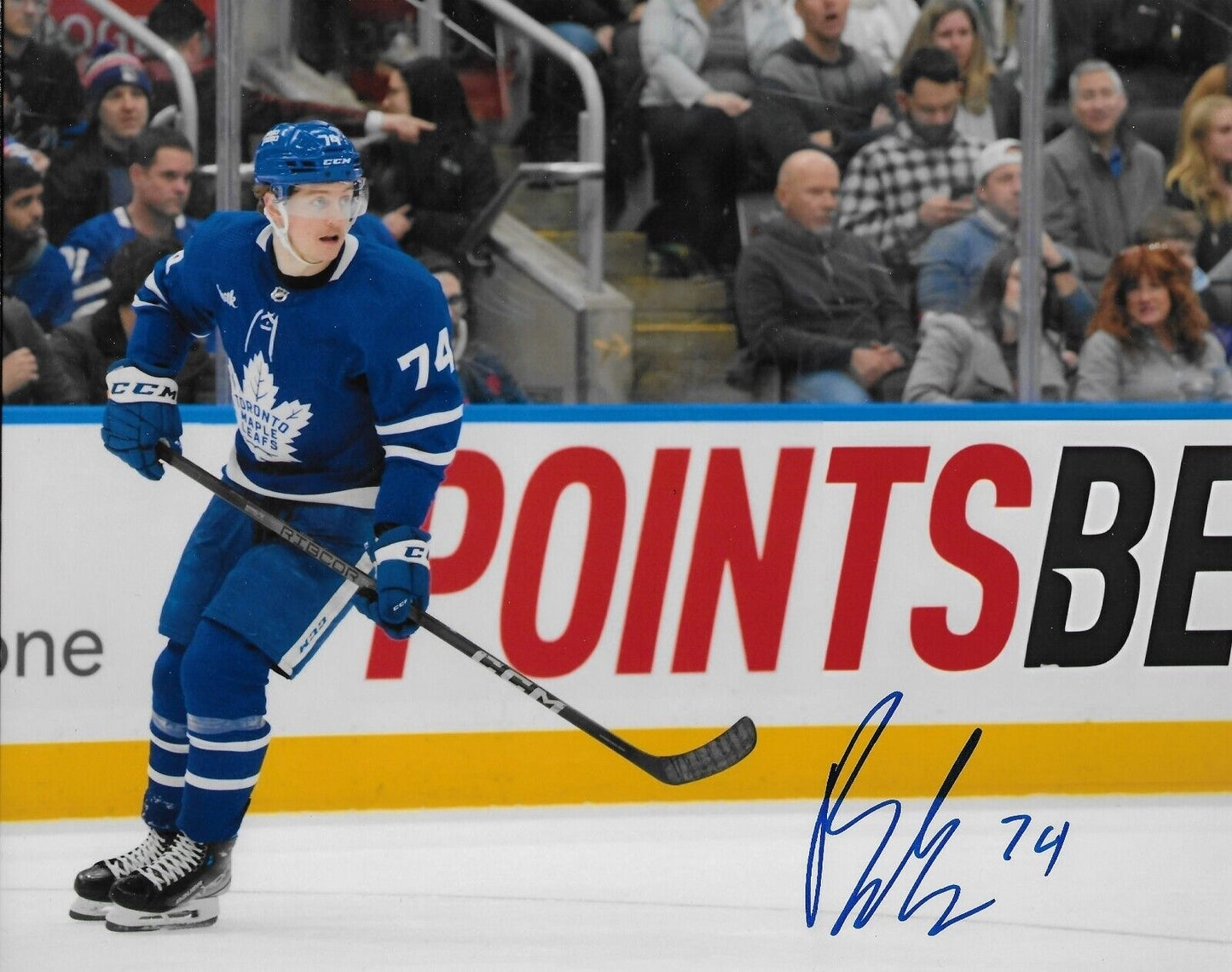 Signed Bobby McMann Toronto Maple Leafs Autographed 8x10 Photo #1 Original