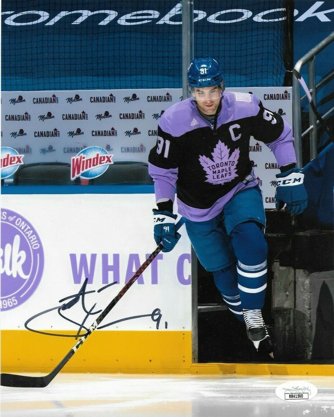 Signed John Tavares Toronto Maple Leafs 8x10 Photo 3 Original JSA Authentication