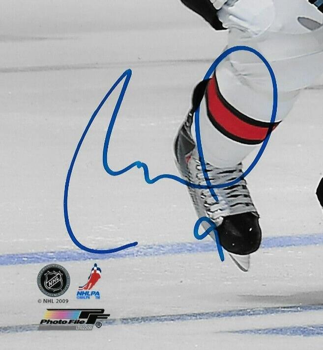 Photo autographiée 8x10 signée Milan Michalek des Sénateurs d'Ottawa #1