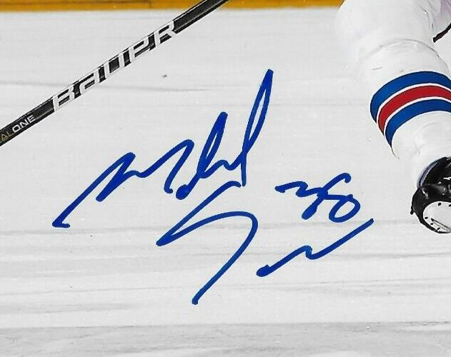 Signed Michael Sauer New York Rangers Autographed 8x10 Photo #1 Original