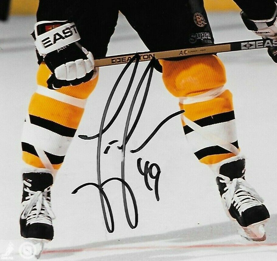 Signed Joe Juneau Boston Bruins 8x10 Photo #3 Original with Authentication