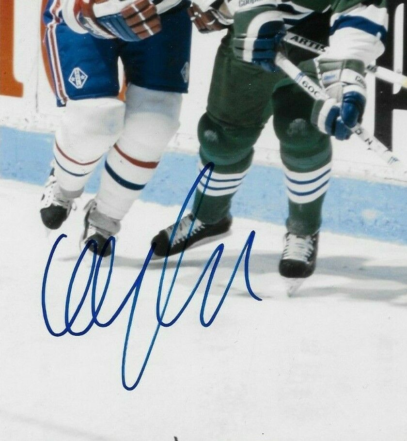 Signed Ulf Samuelsson Hartford Whalers Autographed 8x10 Photo #1 Original
