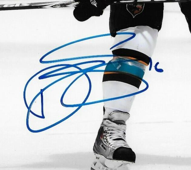 Signed Devin Setoguchi San Jose Sharks Autographed 8x10 Photo #3 Original